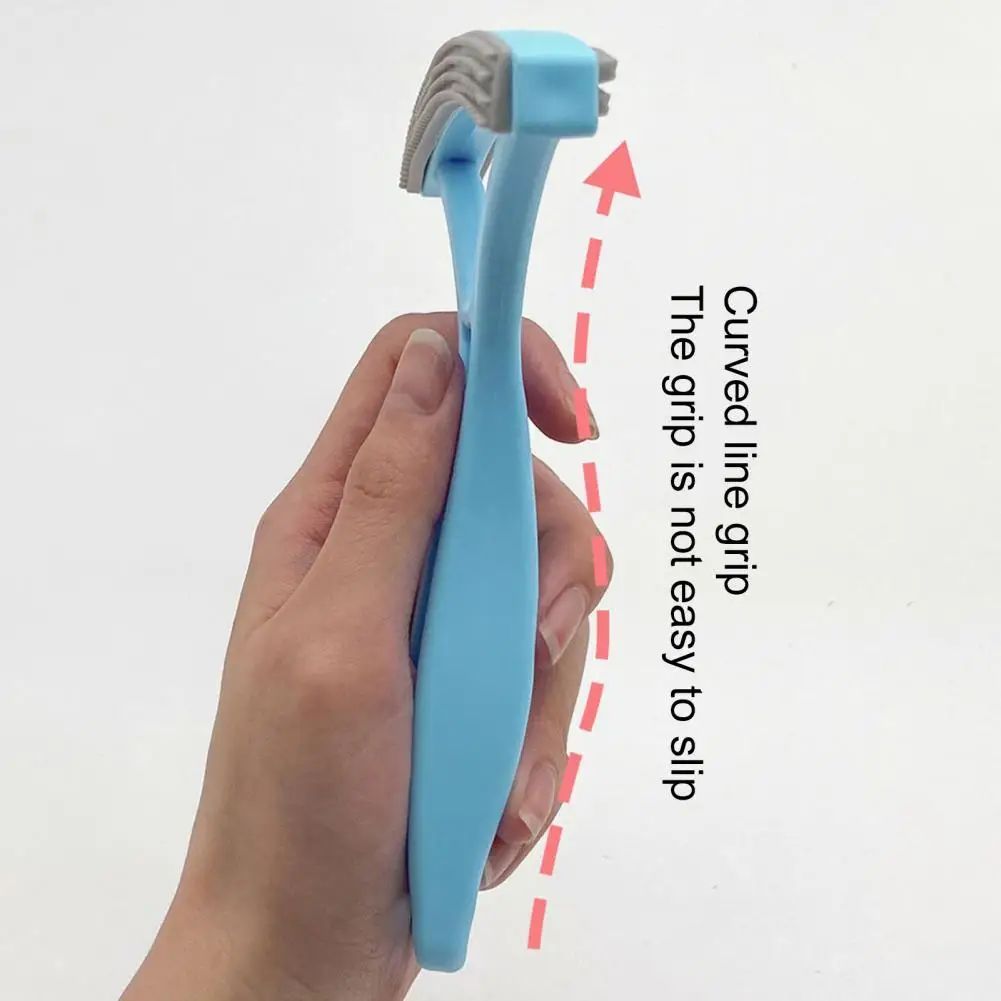HKM-2890173 Double-Sided Pet Hair Remover with Curved Grip for Effective Home Use
