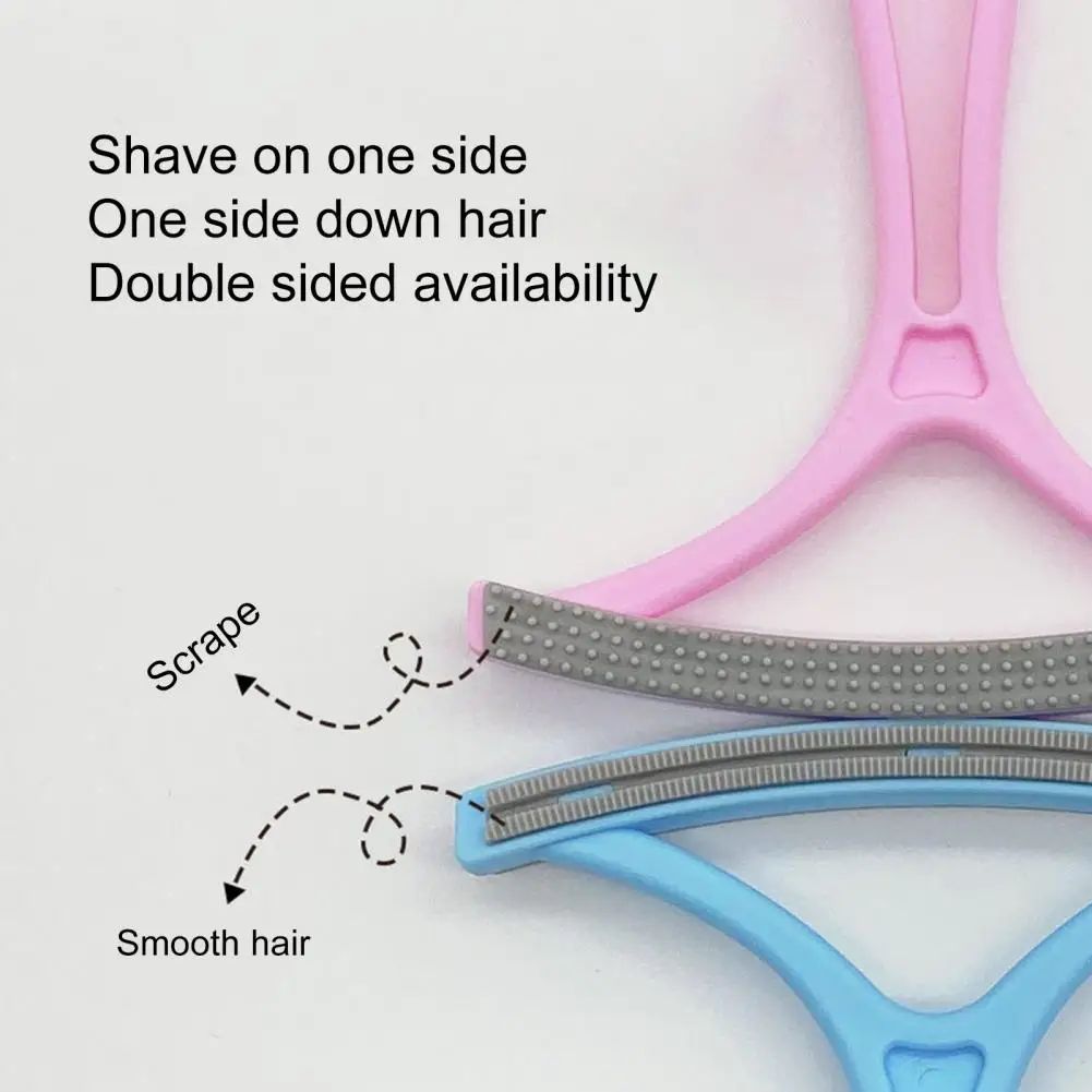 HKM-2890173 Double-Sided Pet Hair Remover with Curved Grip for Effective Home Use