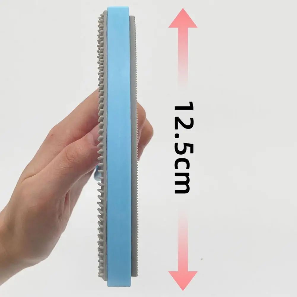 HKM-2890173 Double-Sided Pet Hair Remover with Curved Grip for Effective Home Use
