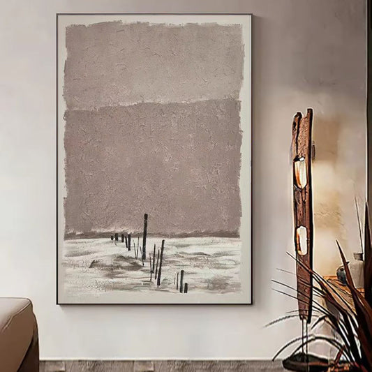 HKM-289043 Abstract Handmade Oil Painting Canvas Art for Living Room Decor, Unstretched and Frameless, Various Sizes Available