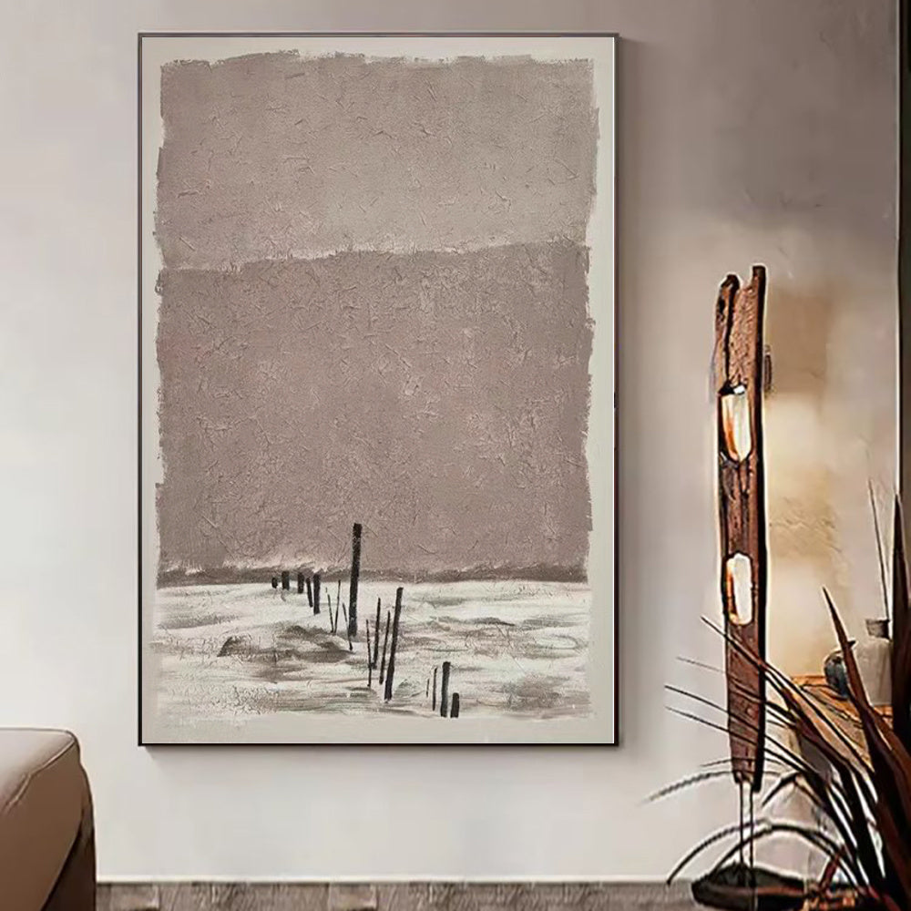 HKM-289043 Abstract Handmade Oil Painting Canvas Art for Living Room Decor, Unstretched and Frameless, Various Sizes Available