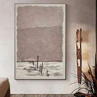 HKM-289043 Abstract Handmade Oil Painting Canvas Art for Living Room Decor, Unstretched and Frameless, Various Sizes Available
