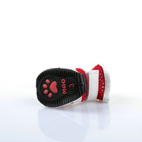HKM-2891197 Breathable Mesh Dog Shoes - 4 Pack Set in Blue, Red, and Pink, Various Sizes