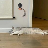 HKM-2891837 Interactive Automatic Lifting Cat Teaser Toy with Feather and Puzzle Design