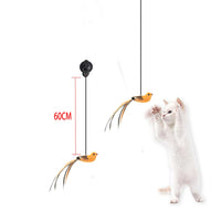 HKM-2891837 Interactive Automatic Lifting Cat Teaser Toy with Feather and Puzzle Design
