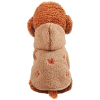 HKM-2892733 Cozy Fleece Pet Coat with Hood for Dogs and Cats in Various Colors
