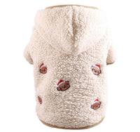 HKM-2892733 Cozy Fleece Pet Coat with Hood for Dogs and Cats in Various Colors