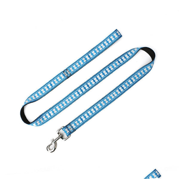 HKM-2894141 Dog Leash - Character Bone Nylon Traction Belt, 2.5 x 120CM, Available in Multiple Colors