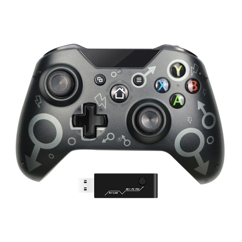 HKM-289427 Wireless Gaming Controller for Xbox One/PS3/PC - N1 Handle with Color Box (Gray/Pink/Blue)