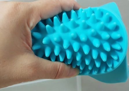HKM-2894525 Sucker Slow Food Bowl - Blue Food Grade Silicone Eating Aid for Slow Feeding and Easy Bathing