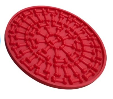 HKM-2894525 Sucker Slow Food Bowl - Blue Food Grade Silicone Eating Aid for Slow Feeding and Easy Bathing
