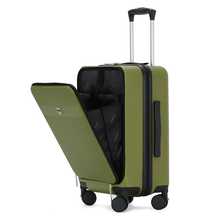 HKM-289491 Lightweight 20-inch ABS and PC Hard Shell Trolley Suitcase for Travel