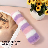 HKM-2895805 Colorful Stripe Plush Pet Pillows for Comfort and Playtime