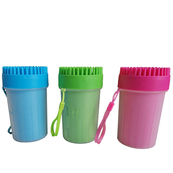 HKM-2895933 Pet Foot Washing Cup and Claw Cleaning Device - Available in Medium and Large Sizes, Multiple Colors: Blue, Green, Pink