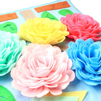 HKM-2896189 Flower Pet Sniffing Mat - Interactive Cloth Snuffle Pad for Dogs, 60x60cm
