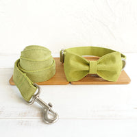 HKM-2896317 MUTTCO Fruit Green Velvet Dog Collar for Pets - Various Sizes Available