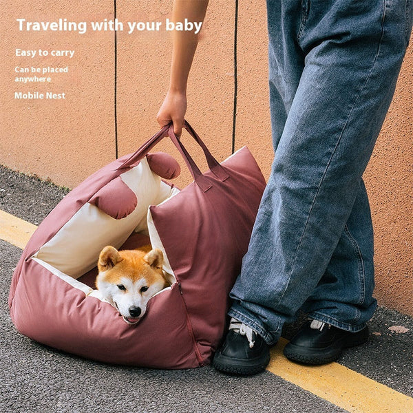 HKM-2896573 Universal Removable and Washable Car Kennel for Dogs - Available in Multiple Colors and Sizes