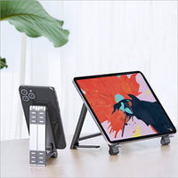 HKM-289811 3-in-1 Folding Portable Stand for Mobile Phones, Tablets, and Notebooks - Model M5