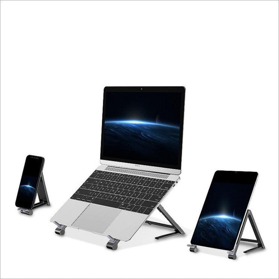 HKM-289811 3-in-1 Folding Portable Stand for Mobile Phones, Tablets, and Notebooks - Model M5