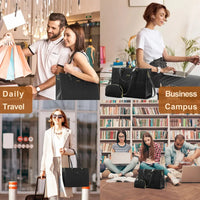 HKM-289811 Sleek 15.6 Inch Laptop Tote Handbag and Shoulder Bag Set for Professional Women