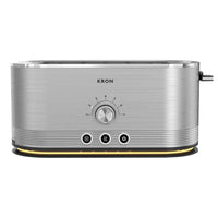 HKM-290003 Compact 4-Slice Stainless Steel Toaster with Unique Design and Versatile Features