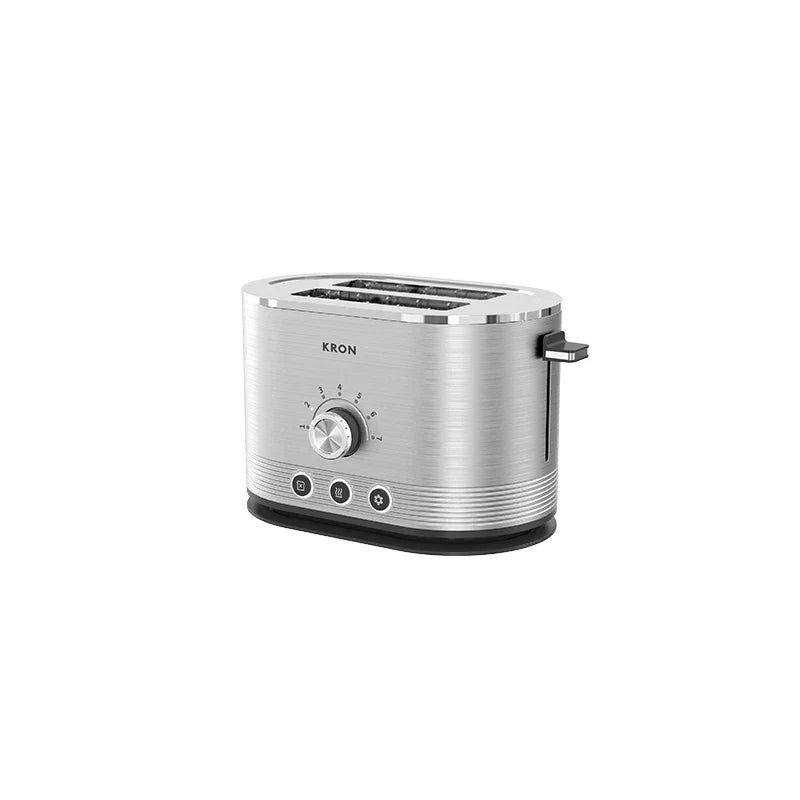HKM-290003 Compact 4-Slice Stainless Steel Toaster with Unique Design and Versatile Features