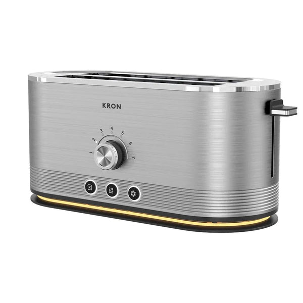 HKM-290003 Compact 4-Slice Stainless Steel Toaster with Unique Design and Versatile Features