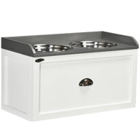 HKM-2900285 Elevated Pet Feeding Station with Storage Compartment for Large Dogs