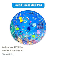 HKM-2900925 Large Inflatable Cartoon Water Cushion - Eco-Friendly PVC with Underwater Theme, Dolphin, Frog & Pirate Designs