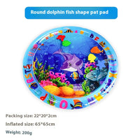 HKM-2900925 Large Inflatable Cartoon Water Cushion - Eco-Friendly PVC with Underwater Theme, Dolphin, Frog & Pirate Designs