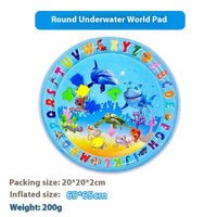 HKM-2900925 Large Inflatable Cartoon Water Cushion - Eco-Friendly PVC with Underwater Theme, Dolphin, Frog & Pirate Designs
