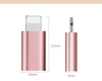 HKM-290131 Aluminum Alloy Adapter Charging Data Line - 0.2M Length, Single Head, Compatible with Apple Devices