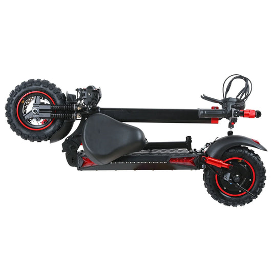 HKM-290131 Foldable Electric Scooter for Adults with 1200W Motor, Off-Road Tires, Dual Disc Brakes, and Waterproof Design