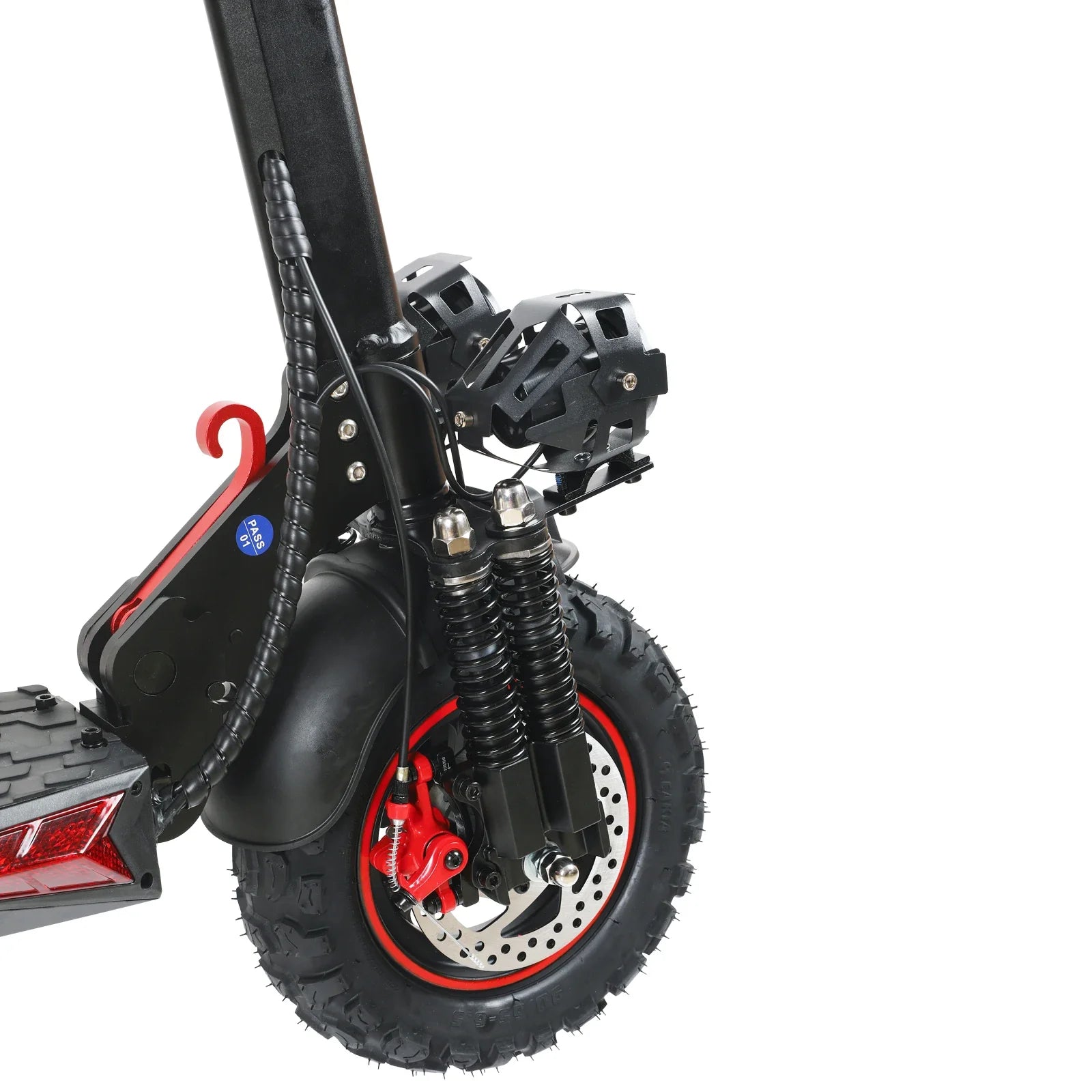 HKM-290131 Foldable Electric Scooter for Adults with 1200W Motor, Off-Road Tires, Dual Disc Brakes, and Waterproof Design