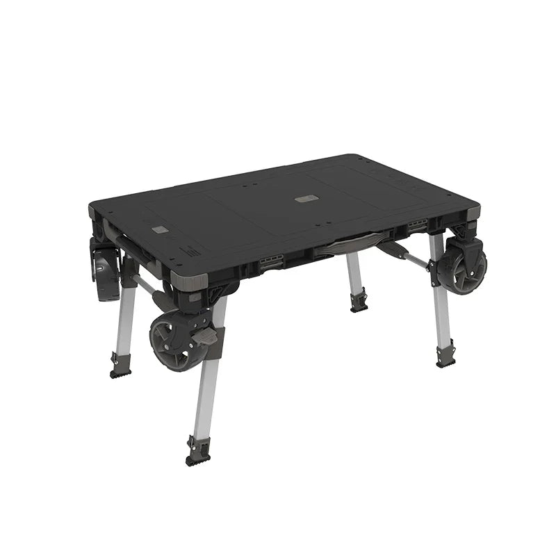 HKM-290131 Lightweight Folding Black Table for Outdoor Camping and Multifunctional Use