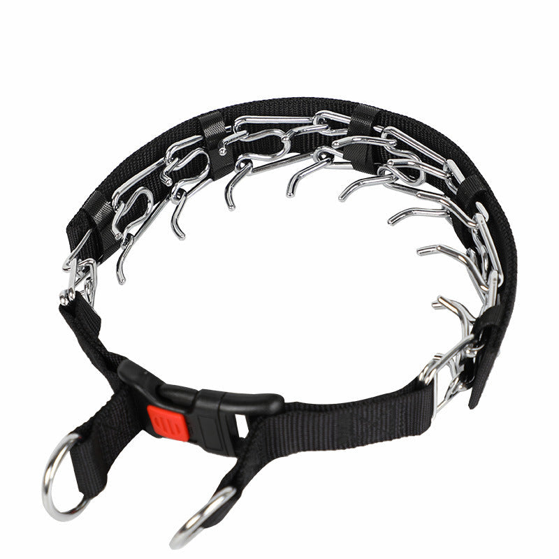 HKM-2902077 Removable Locking Dog Training Collar with Adjustable Stimulation and Velcro Closure