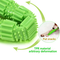 HKM-2903357 Durable Rubber Dog Chew Toy with Treat Dispenser and Squeaker for Aggressive Chewing and Teeth Cleaning