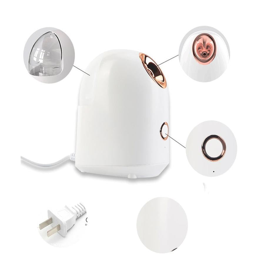 HKM-290387 Portable Beauty Steamer with 150ml Water Tank, ABS Material, 20-Minute Spray Time