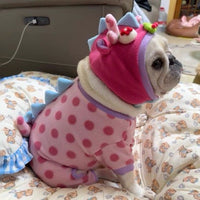 HKM-2904253 Pink Winter Coat for Pets - Casual Polyester Fashionable Clothing for Dogs