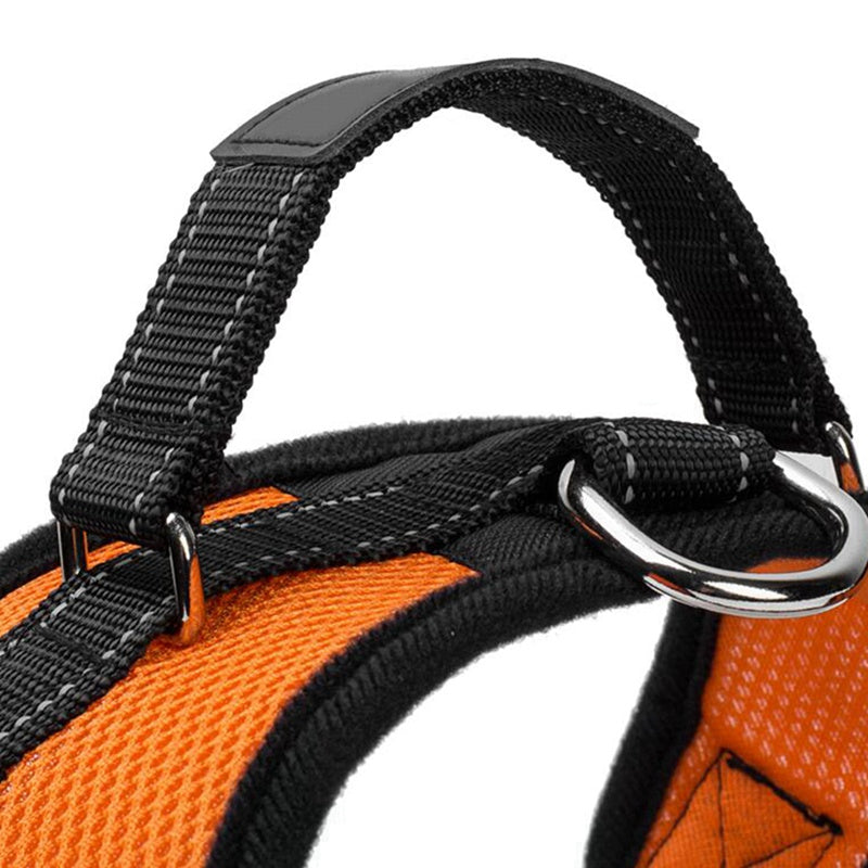 HKM-2905149 Mesh Dog Saddle Harness - Breathable Cloth Chest Strap for Small to Large Dogs in Multiple Colors