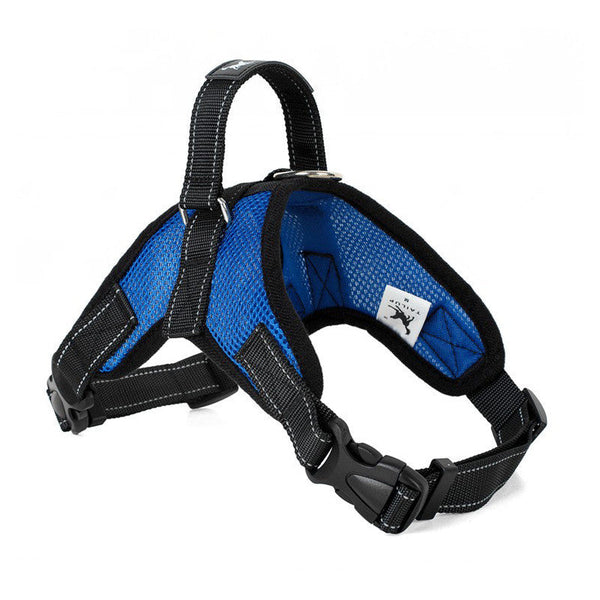 HKM-2905149 Mesh Dog Saddle Harness - Breathable Cloth Chest Strap for Small to Large Dogs in Multiple Colors