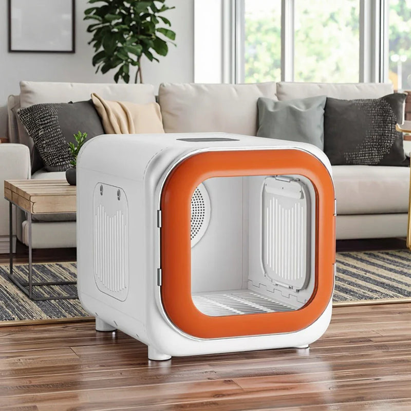 HKM-290515 Eco-Friendly Electric Pet Hair Dryer Box for Dogs and Cats, 7kg Capacity, ABS Material, Modern Design
