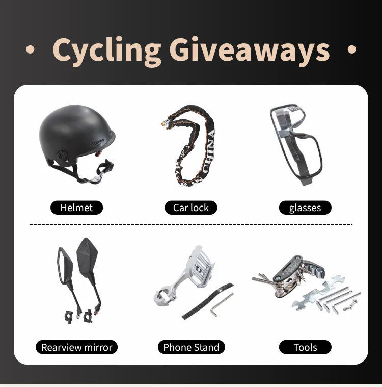 HKM-290579 Dual-Motor Off-Road E-Bike with 48V 25Ah Battery, 20" Carbon Steel Frame, 7-Speed Gear System, Hydraulic Disc Brakes