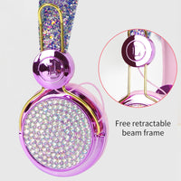 HKM-290579 Plush Hair Ball Wired Headphones with Active Noise Cancellation and Microphone