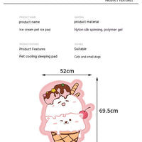 HKM-2905917 Cooling Polymer Gel Pet Ice Mat for Cats - Summer Comfort Bed