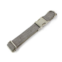 HKM-2907837 Gentleman Gray Outdoor Dog Collar and Leash Set, Polyester Material, Multiple Sizes Available