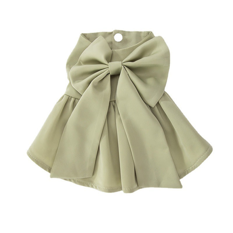 HKM-2908221 Princess Style Thin Breathable Skirt for Small Dogs - Satin Surface in Various Colors