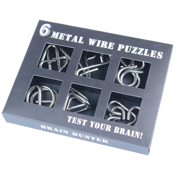HKM-290835 Metal Wire Puzzle Brain Teaser Game for All Ages - Disentanglement Challenge