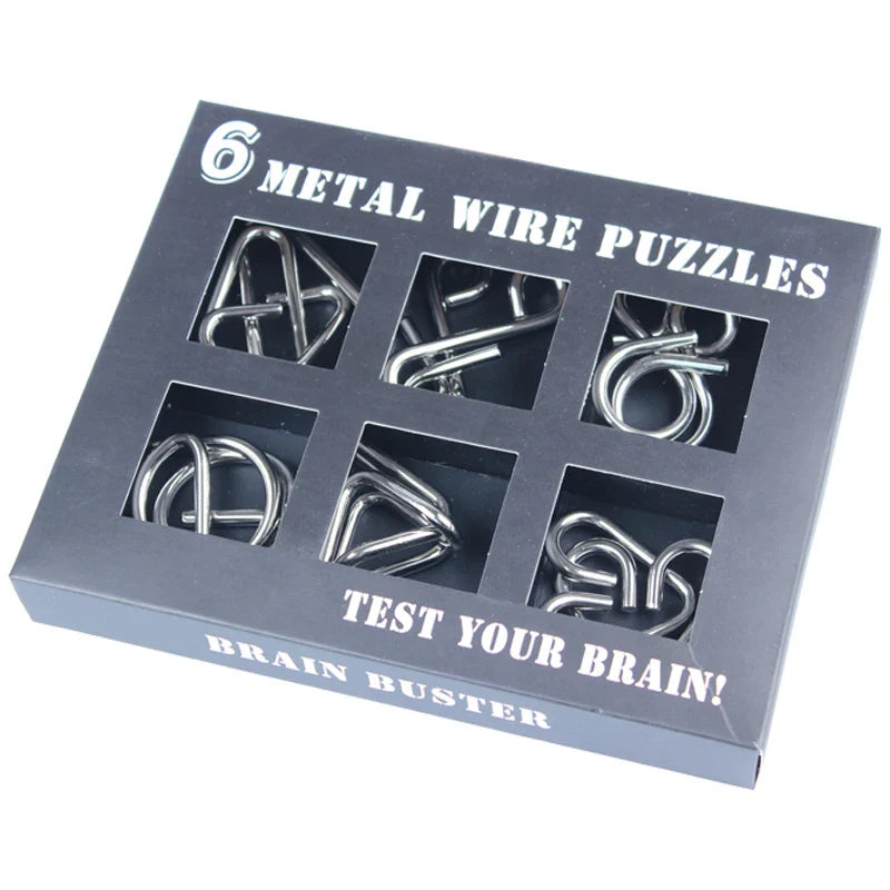 HKM-290835 Metal Wire Puzzle Brain Teaser Game for All Ages - Disentanglement Challenge