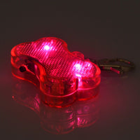 HKM-2908477 LED Bone-Shaped Pet ID Tag Collar Pendant with Custom Name Tag for Safety in Low Light